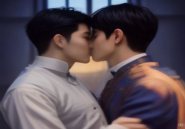 gay片平台精选内容封面展示，紫罗兰品红撞色视觉风格，多部高清gay片缩略图排列整齐，现代化UI界面设计感强烈